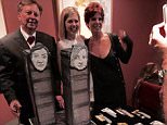 EXCLUSIVE: **NO USA TV AND NO USA WEB** MINIMUM FEE APPLY** Devo co-founder Jerry Casale and his bride celebrated with a Twin Towers wedding cake as they married on the 14th anniversary of 9/11.
The singer and bassist married Krista Napp on September 11 at Michael's Restaurant in Santa Monica, CA.
Photos obtained by TMZ.com show the newlyweds with images of their faces on a Twin Towers cake, surrounded by real box cutters they gave to guests as party favors.
Their table setting cards featured an image of a "Gerald & Krista" engraved box cutter.
TMZ reports: "Jerry and Krista's friends weren't the least bit fazed because they both have a dark and strange sense of humor."

Pictured: Jerry Casale and Krista Napp
Ref: SPL1125888  140915   EXCLUSIVE
Picture by: TMZ.com / Splash News

Splash News and Pictures
Los Angeles: 310-821-2666
New York: 212-619-2666
London: 870-934-2666
photodesk@splashnews.com